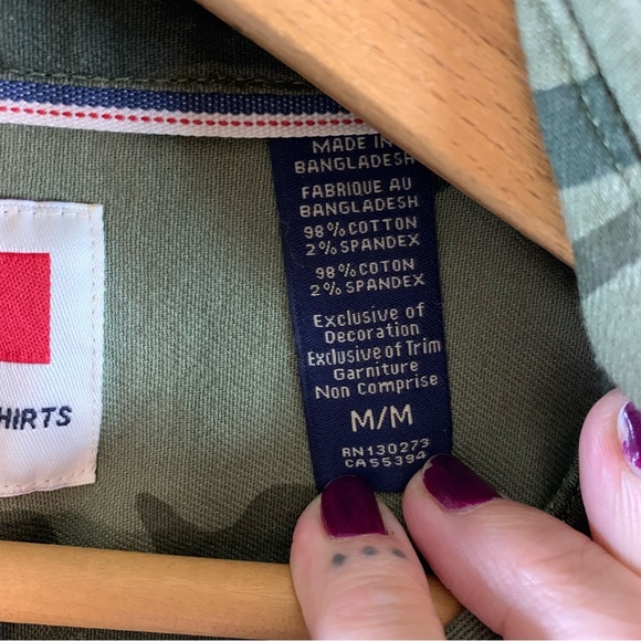 WRANGLER Camo Shirt Jacket Shacket button down collared - Picture 5 of 7